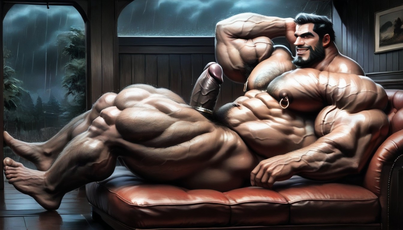 Rain, Black Beard, Huge Muscles AI同性恋黄片