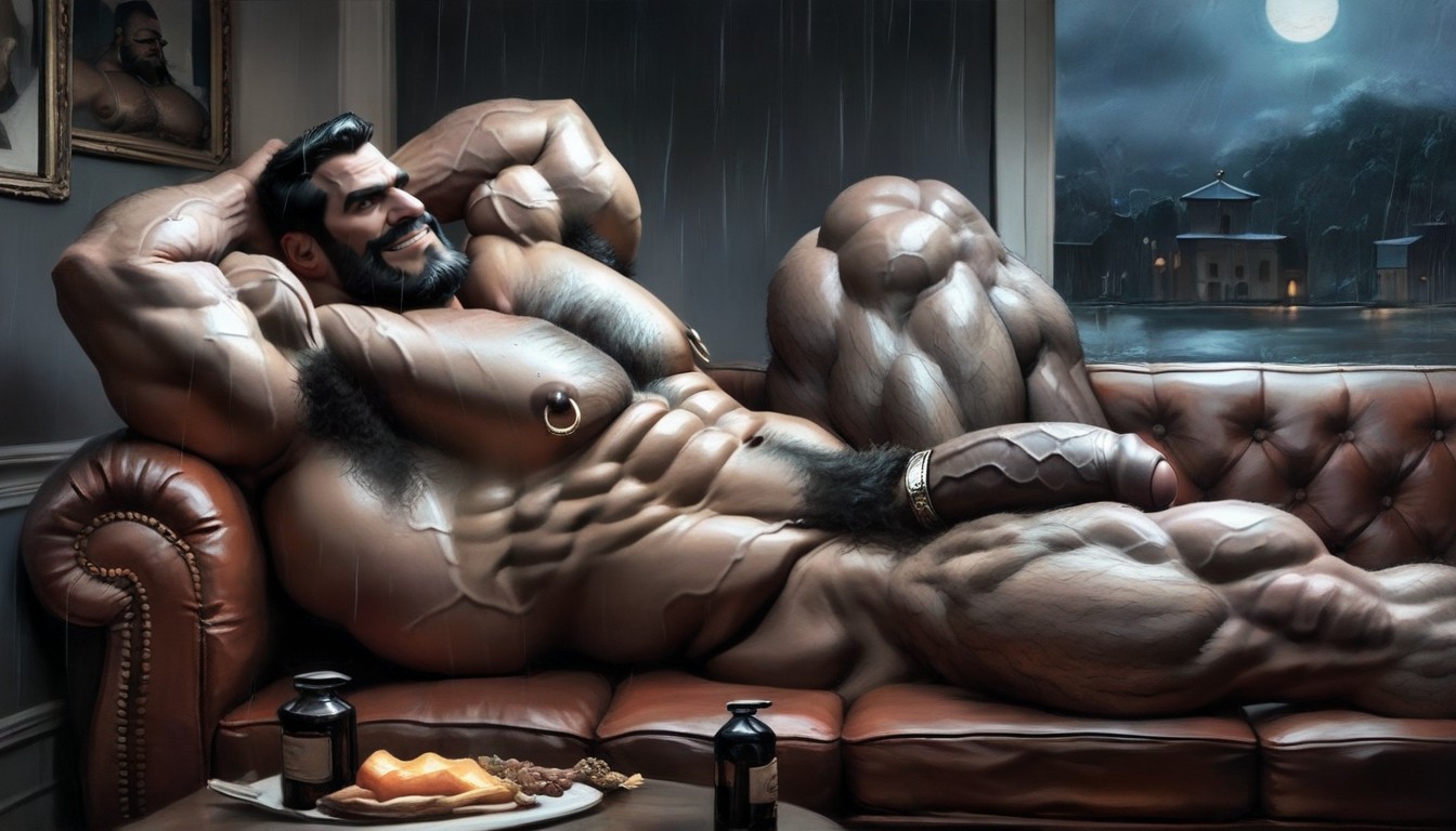 Veiny Muscles, 硬影, Smirking AI同性戀黃片