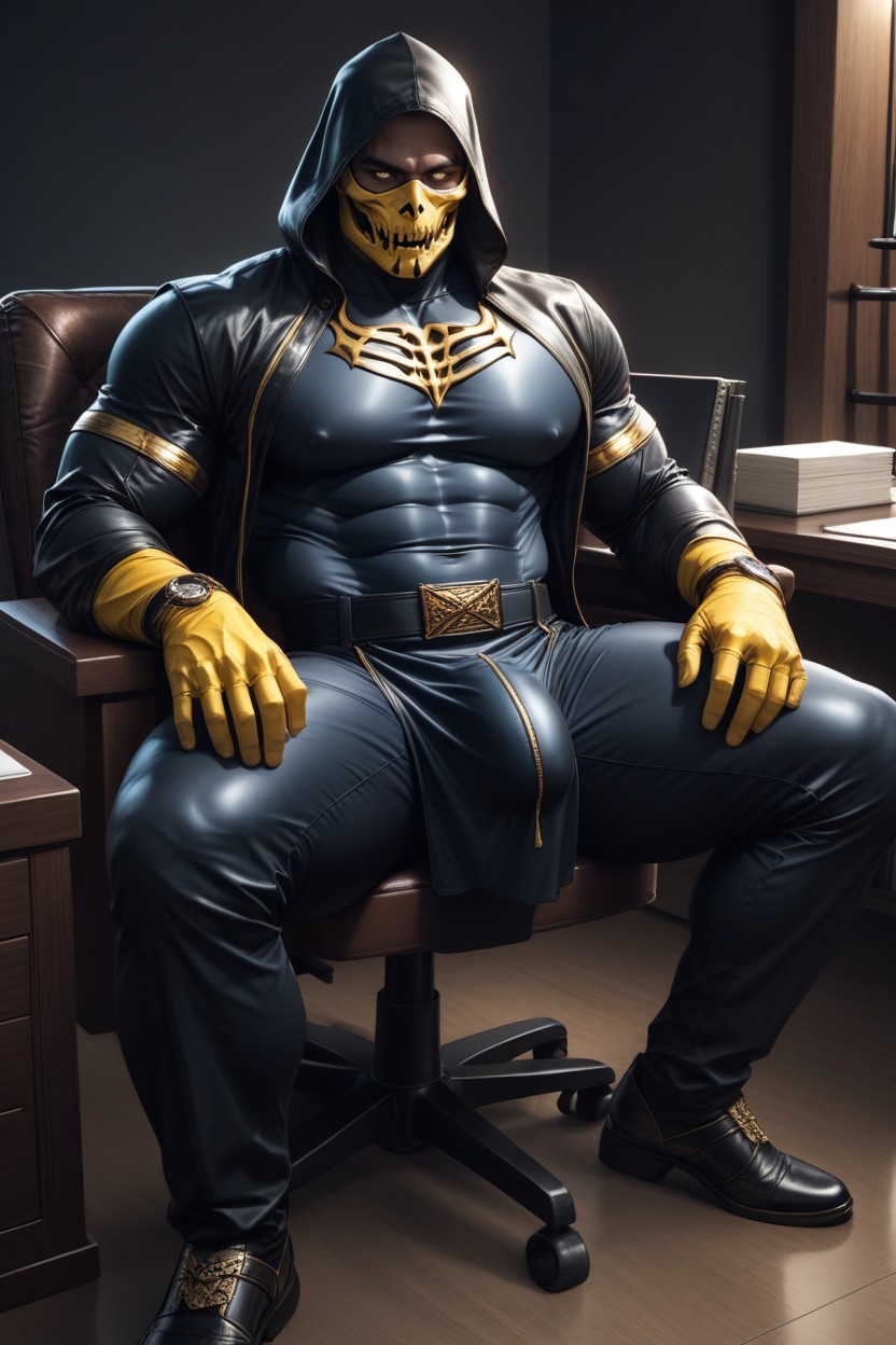 粗大腿, 極端下半身沉重, Huge Pecs AI同性戀黃片