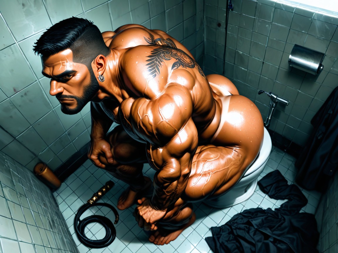 On Tiptoes, Huge Balls, Low Hanging Balls Porno IA Gay