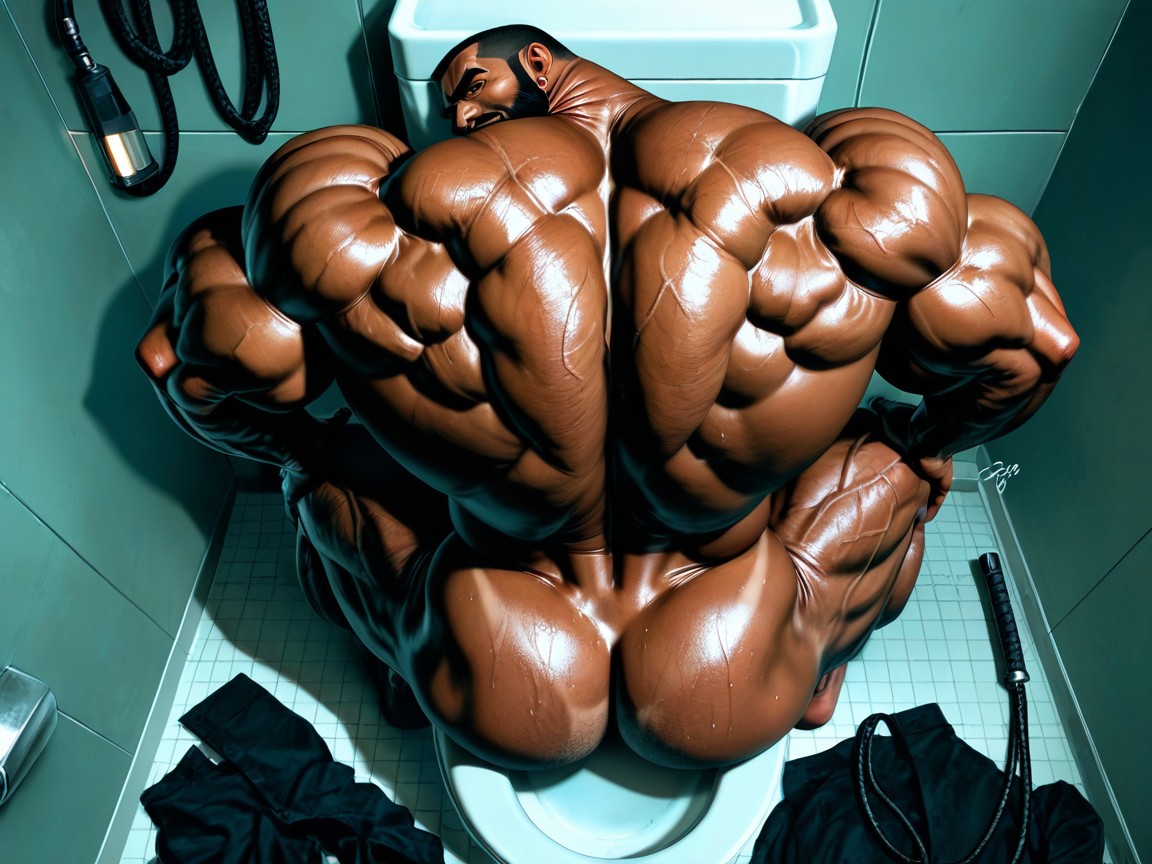Detailed Muscles, Asshole, Masculine Porno IA Gay