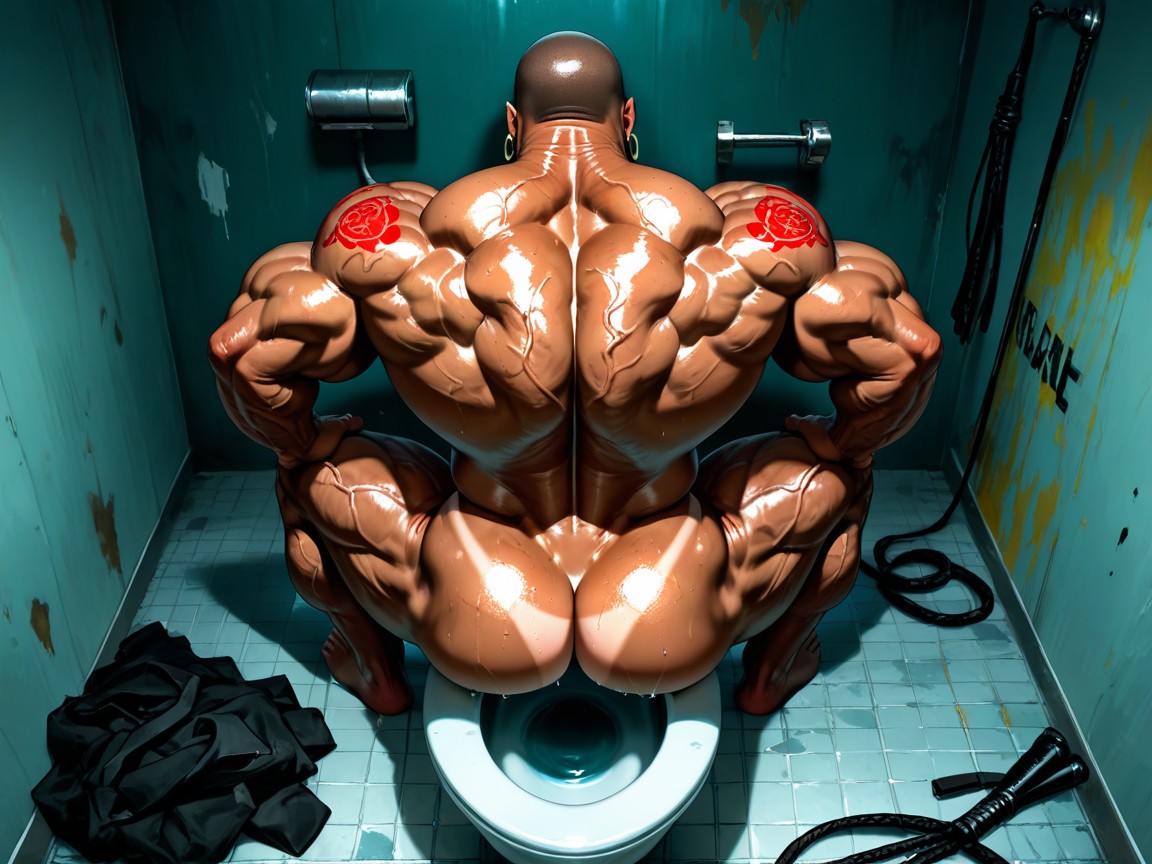 Veiny Arms, Massive Legs, Big Earrings AI Gay Porn