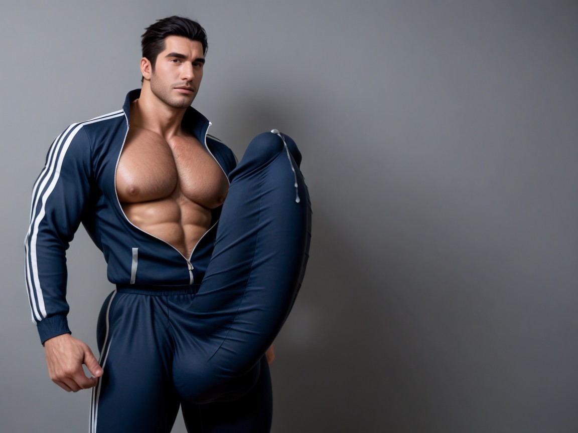 Glans Outline In Fabric, Giant Balls, Tapered Waist Porno IA Gay