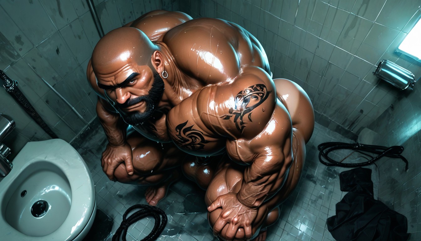 Veiny Legs, Long Strong Neck, Sweaty AI Gay Porn