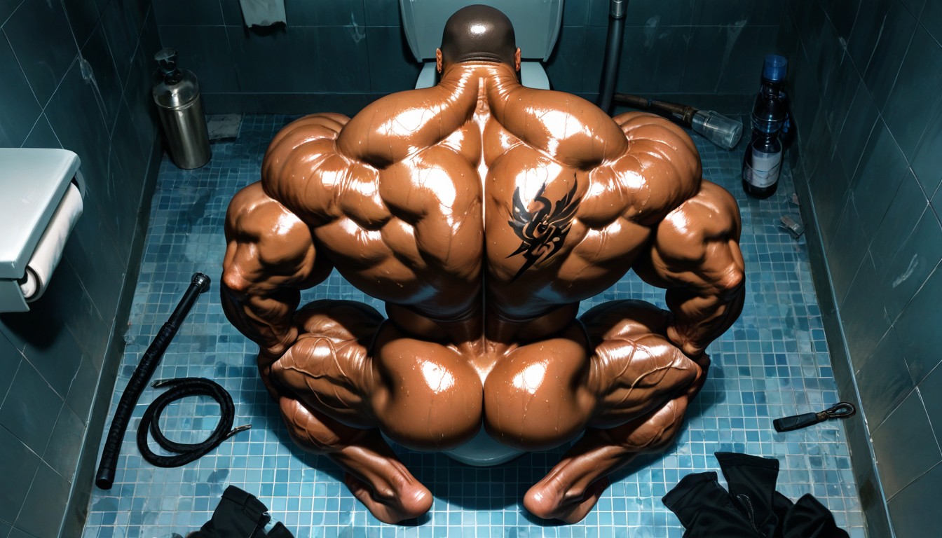 厕所隔间, Huge Neck, Muscular Ass AI同性戀黃片
