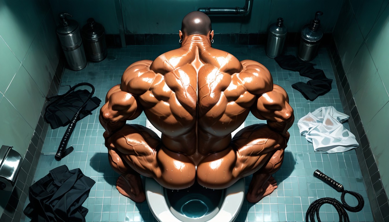 Massive Meaty Body, Wide Back, ヒゲ ゲイAIポルノ