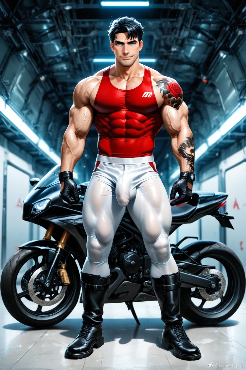 Veiny Penis And Balls, Medium, 25+ AI Gay Porn