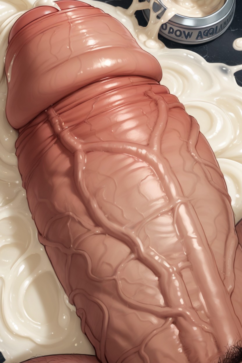Exaggerated Urethra, Subject Foreskin, Vein AI Gay Porn