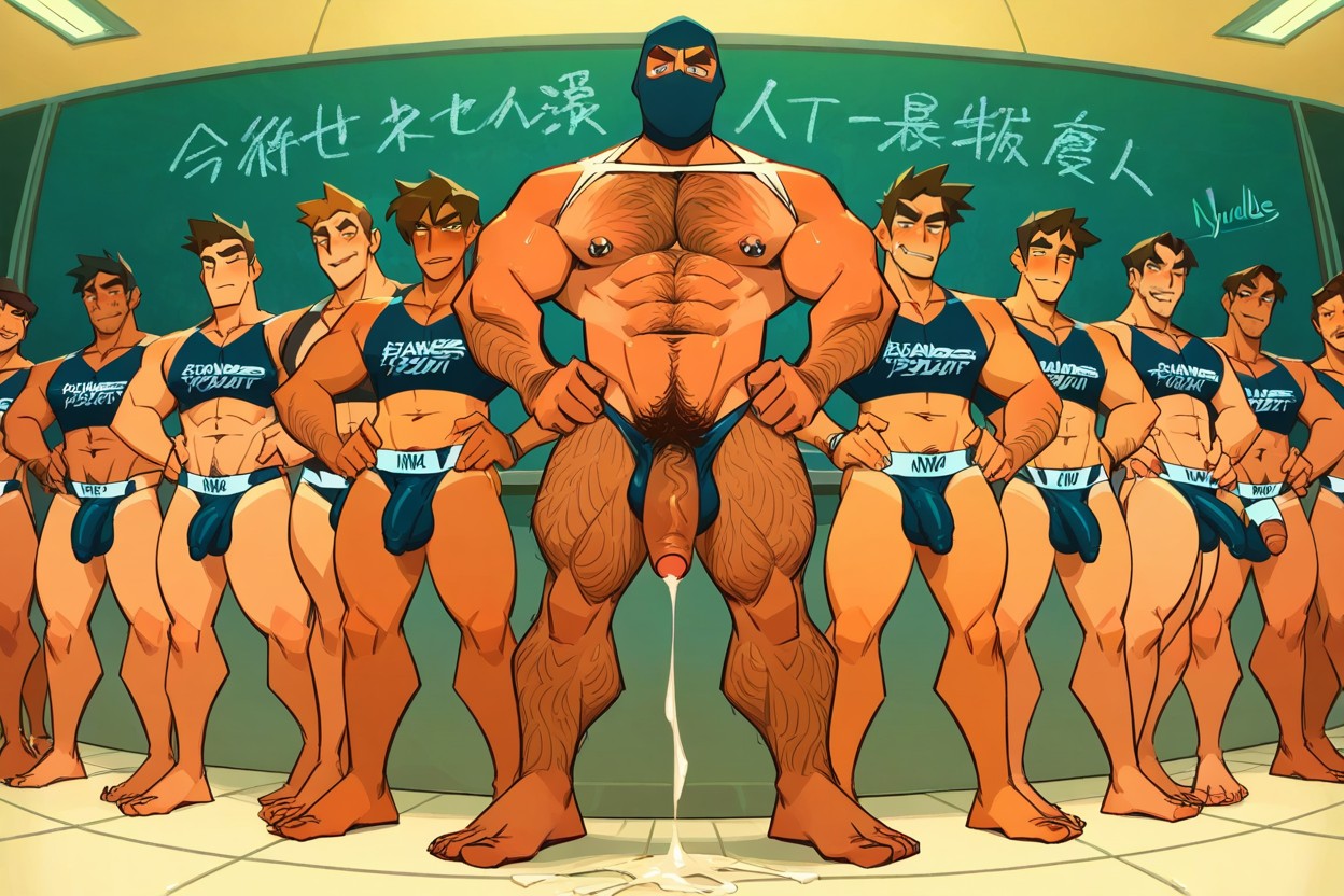 Tan Lines, Lewd Man, Only Masculine Gay Men ゲイAIポルノ