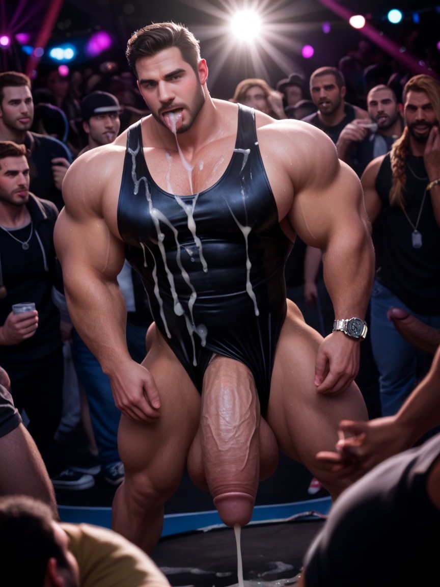 Frot, Handsome Hyper Dilf, Circle Jerk KI Schwulenporno