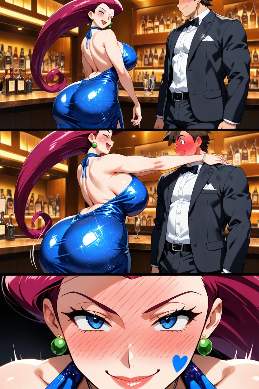 得意げな表情, Embracing Him, フルフェイス・チーク ゲイAIポルノ