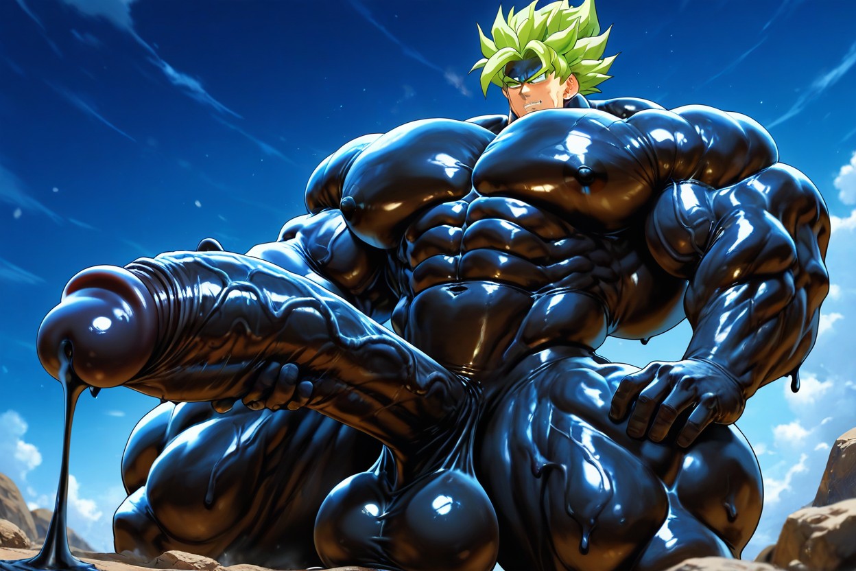 Green Hair, Hyper Chest, Green Hair KI Schwulenporno
