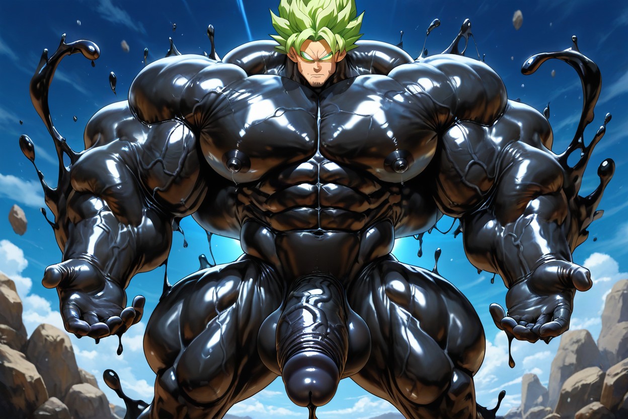 Hyper Chest, Penis Bigger Then Leg, Masculine AI Gay Porn