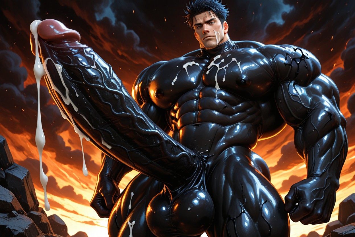 Masculine, Powerful Thick Thighs, God Physique ゲイAIポルノ