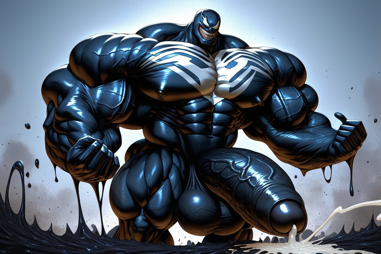 Hyper Chest, Black Penis, Hyper Nipples Porno IA Gay