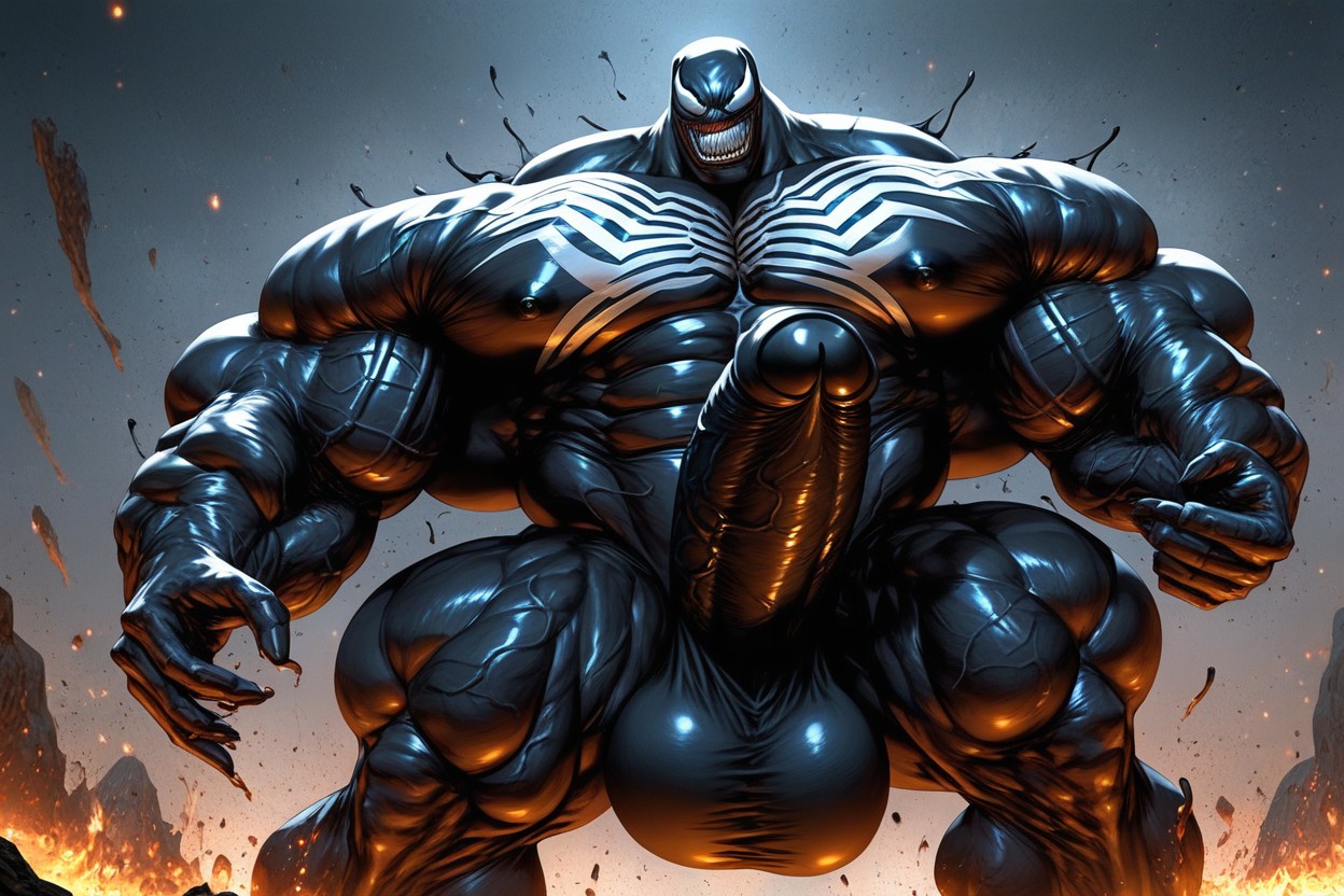 Masculine, Masculine, Black Goo On Skin ゲイAIポルノ