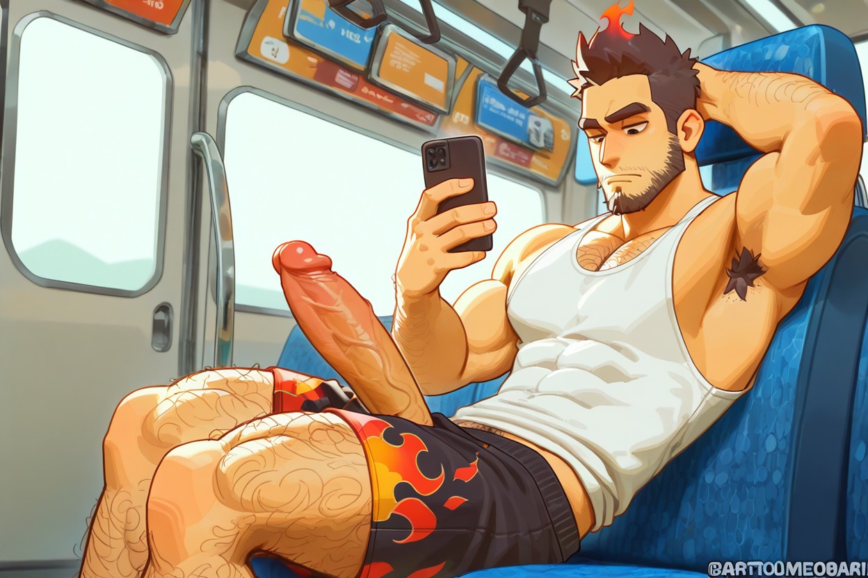 Muscular, Male Only, 1人 ゲイAIポルノ