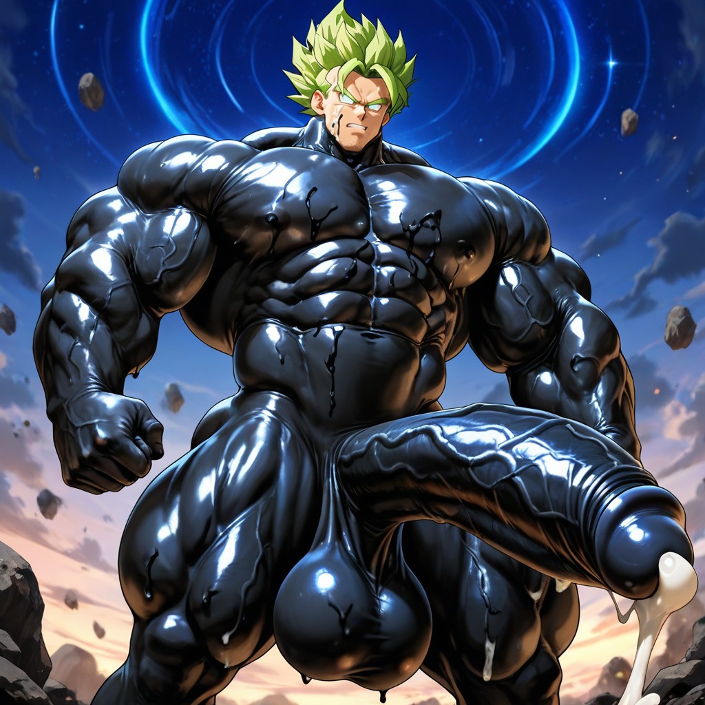 Hyper Exaggerated Gigantic Muscle Physique, Tall Muscular Physique, Sexy ゲイAIポルノ