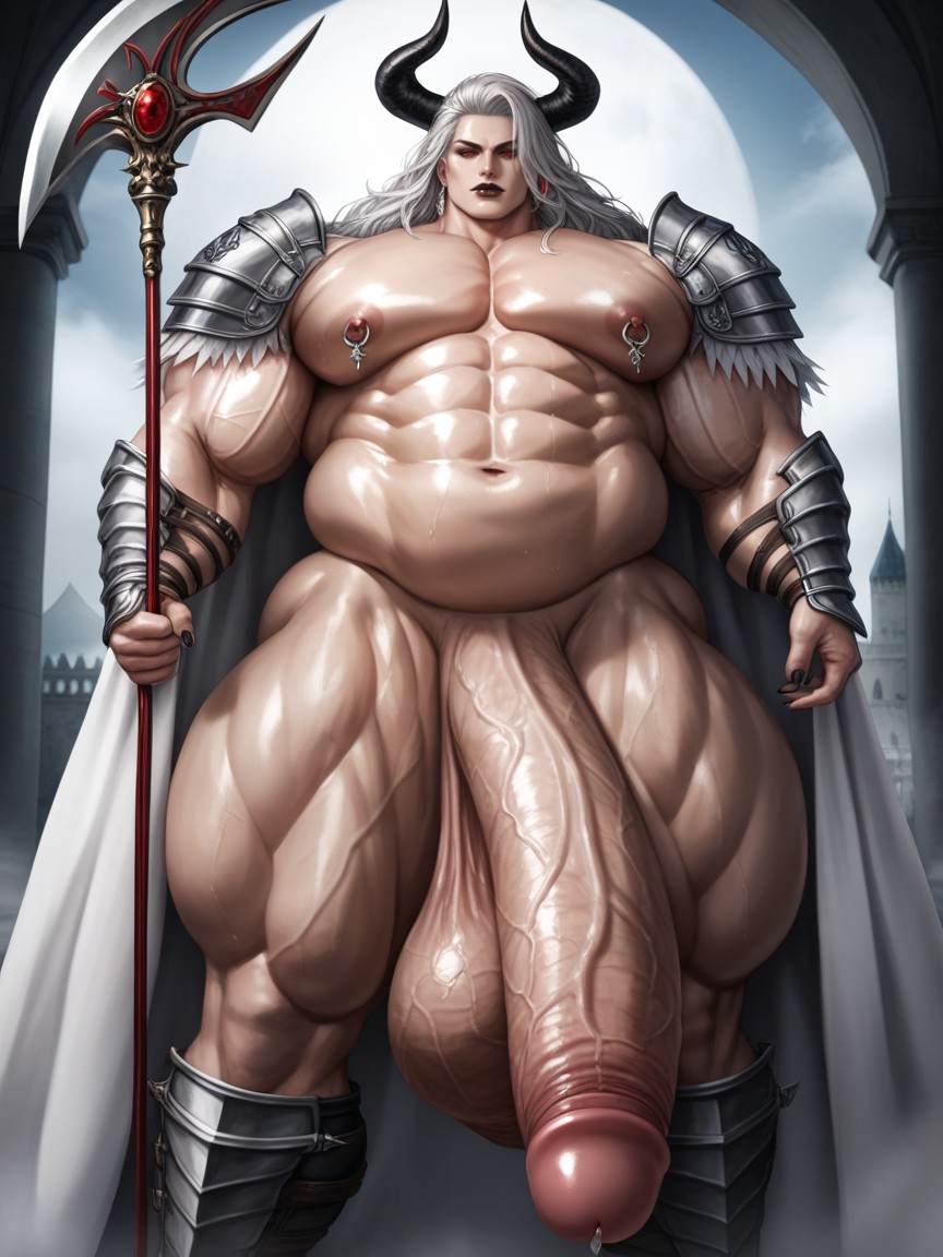 Hyper Thick Muscular Body, Masculine Body, Hyper Length Penis AI同性戀黃片