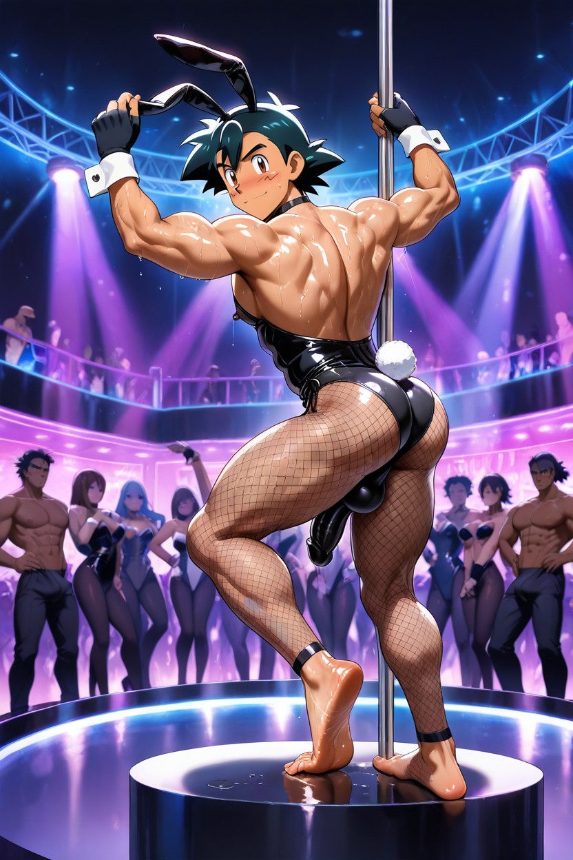 Stiff Nipples, Biceps, Southeast Asian Skinned ゲイAIポルノ