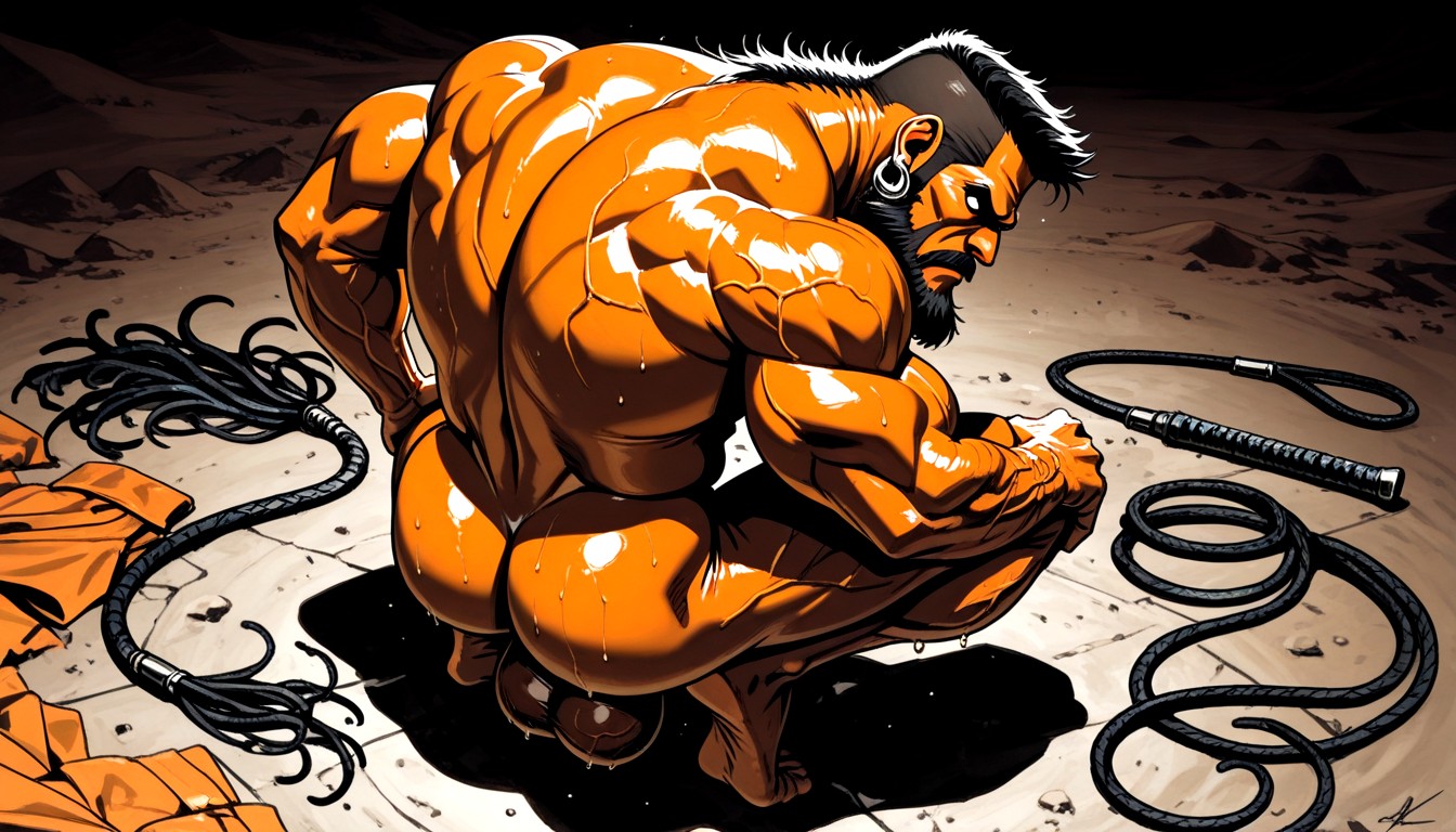 No Hair On Legs, Neck Wider Than Face, Vascular Muscles AI Gay Porn