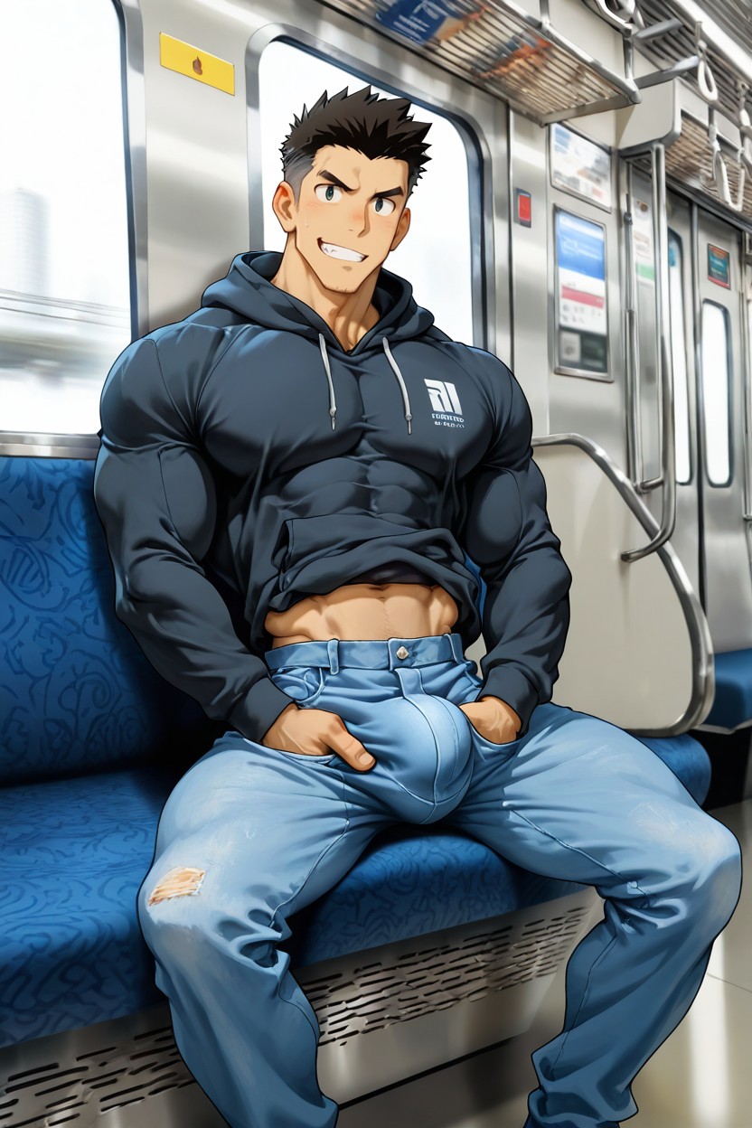 Spreadin Legs, Hands In Pant, Hand-sized Waist AI同性戀黃片