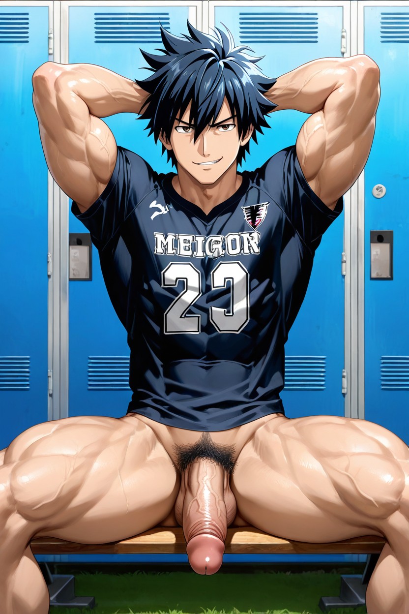 Solo, Seductive, Muscular AI Gay Porn