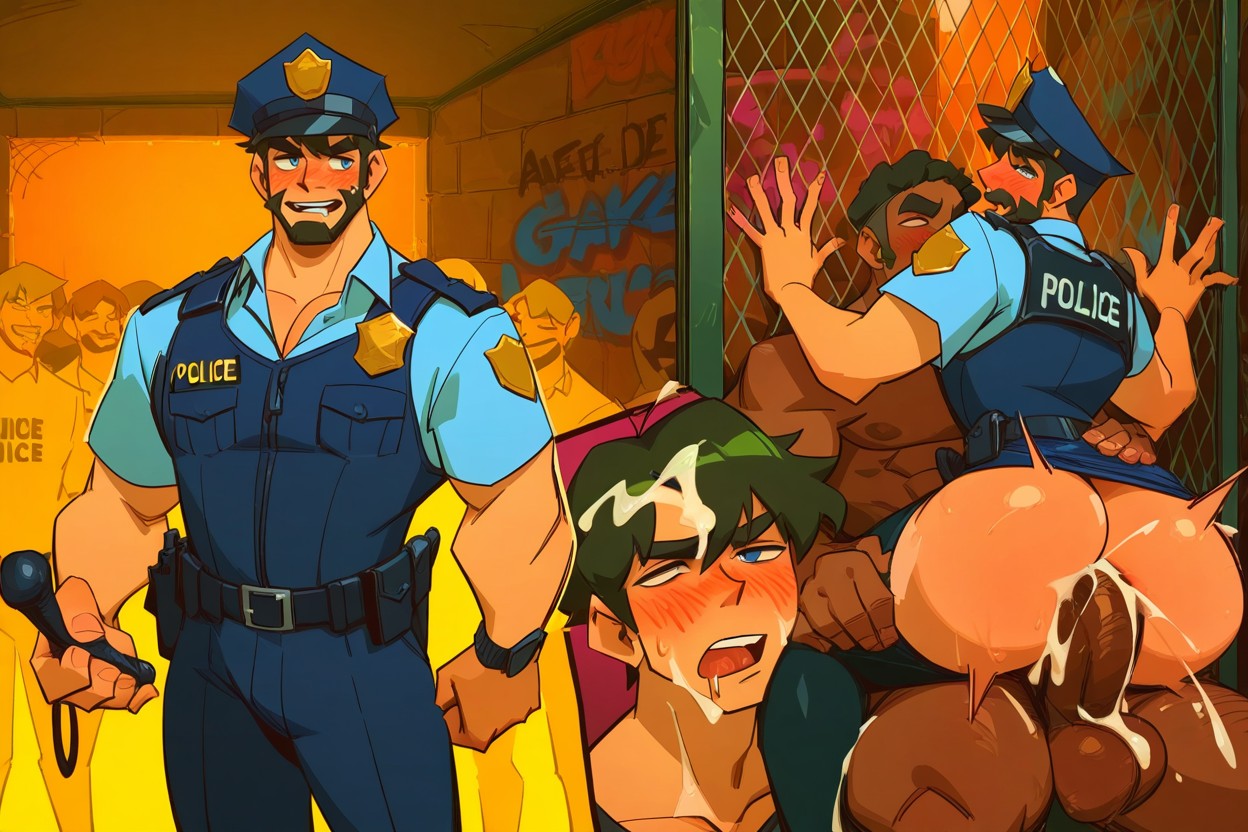 Prison Cell, Scandinavian, Men ゲイAIポルノ