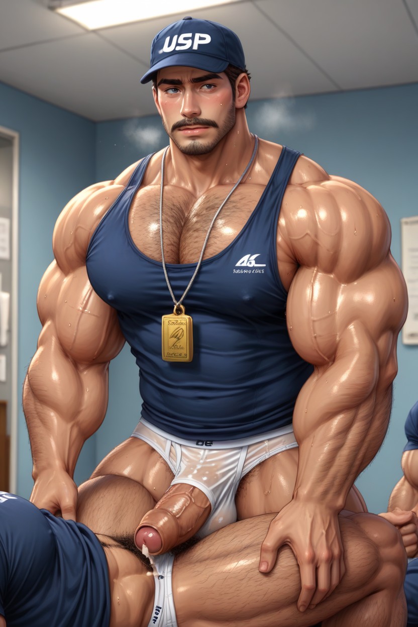 Fucked In Ass, Thick Chest Hair Pattern, Sweating ゲイAIポルノ