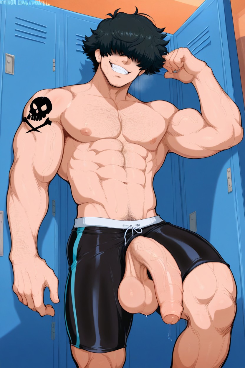 Veiny Cock, High Detailed, Afrobull Style ゲイAIポルノ