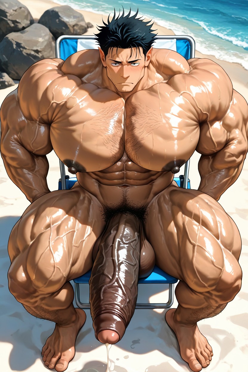 Oversize Muscle, Gigantic Muscles, Hair Shaved On Sides AI同性恋黄片