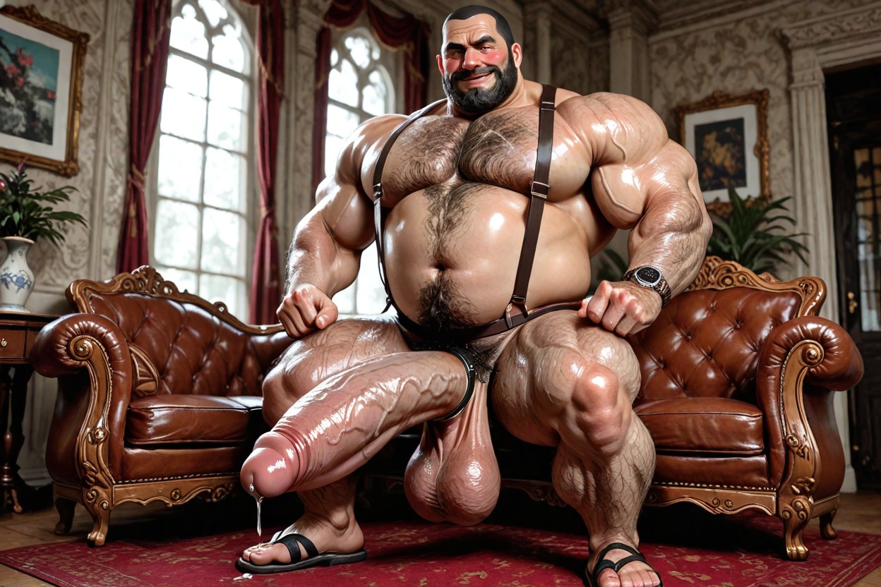 ベリーショートヘア, Excessive Hairy Chest, Alone ゲイAIポルノ