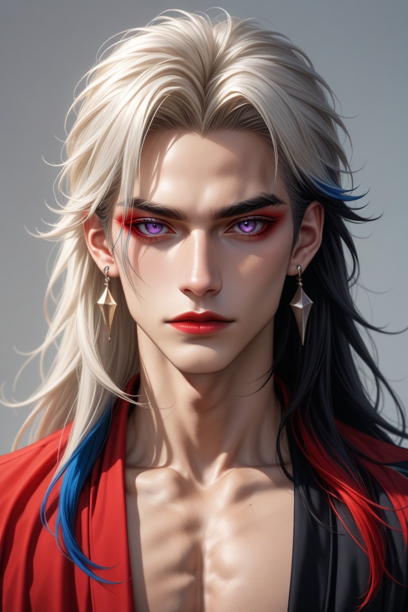 Pale Glossy Skin, Catears, Seductive Look ゲイAIポルノ