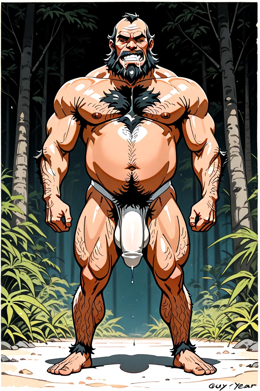 Facial Scruff, Tall, Muscular Porno IA Gay