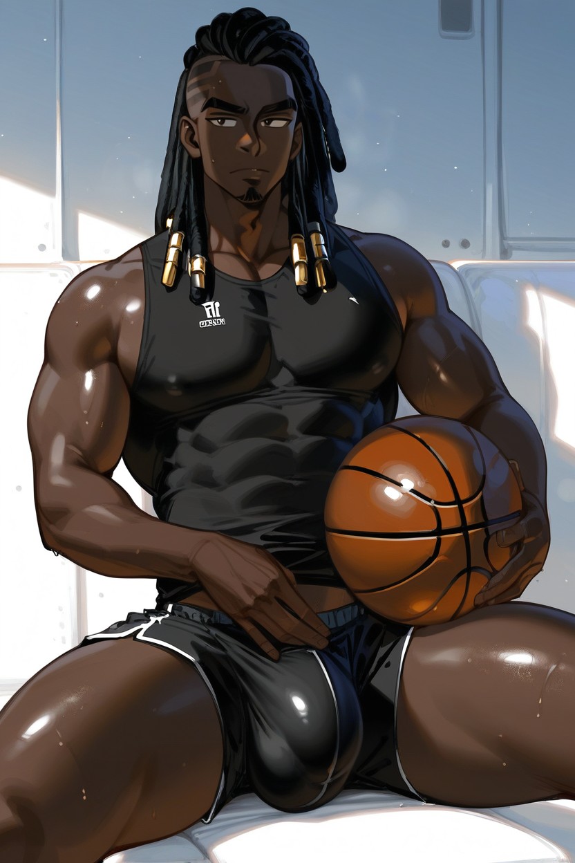 African Features, Very Dark Complexion, Jet Black Melanin Rich Skin ゲイAIポルノ