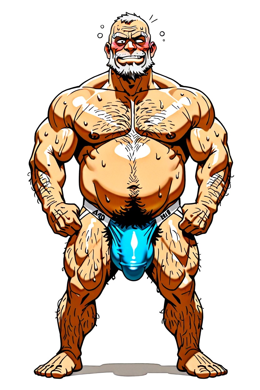 苹果型, Muscle Gut Body, Excessively Hairy Belly AI同性恋黄片