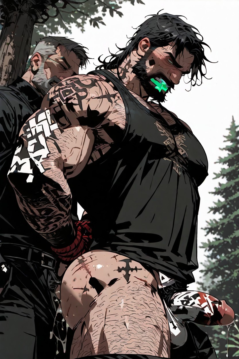 Chest Hair, Gay Sex, Tall Top ゲイAIポルノ