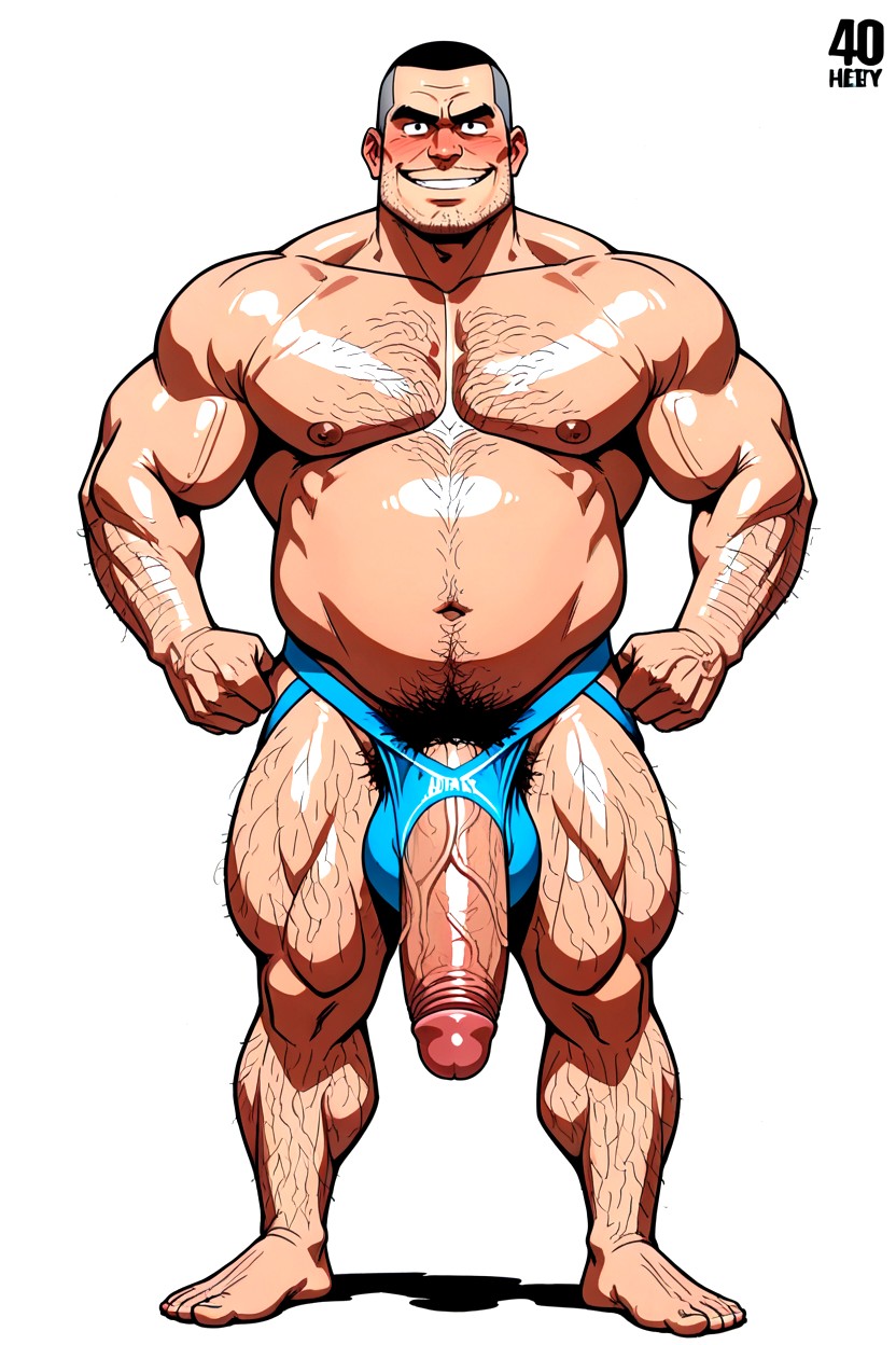 Curly Body Hairs Everywhere, 內褲, Man AI同性戀黃片