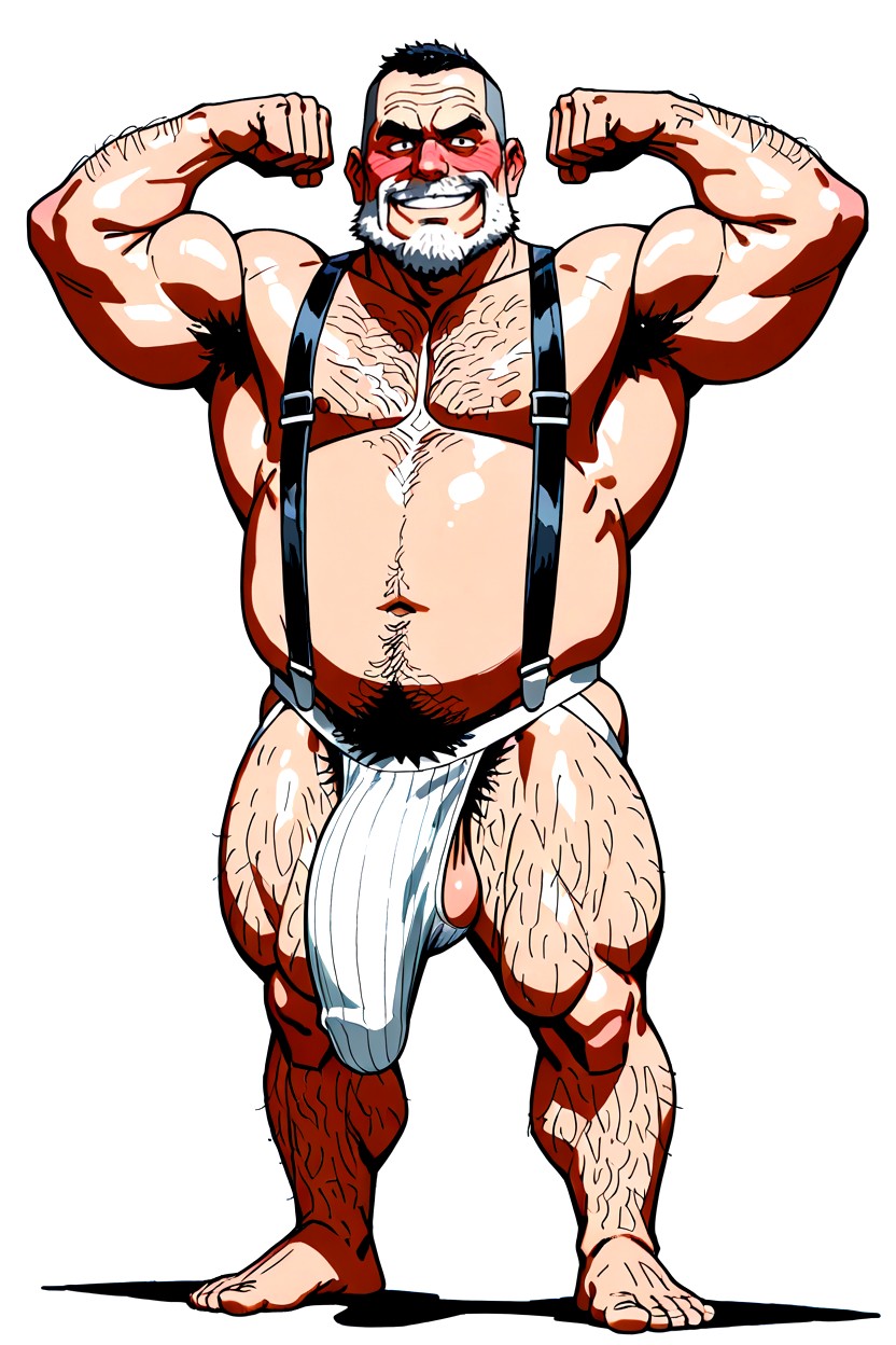 Horny, Embaraçada, Naked Besides Jockstrap Pornografia gay com IA