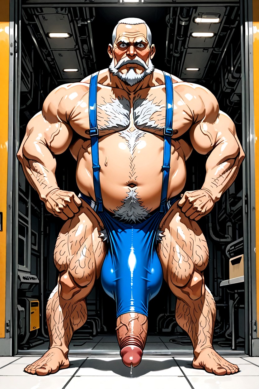 ポニー・ペニス, Corpulent Belly, Curly Body Hairs Everywhere ゲイAIポルノ
