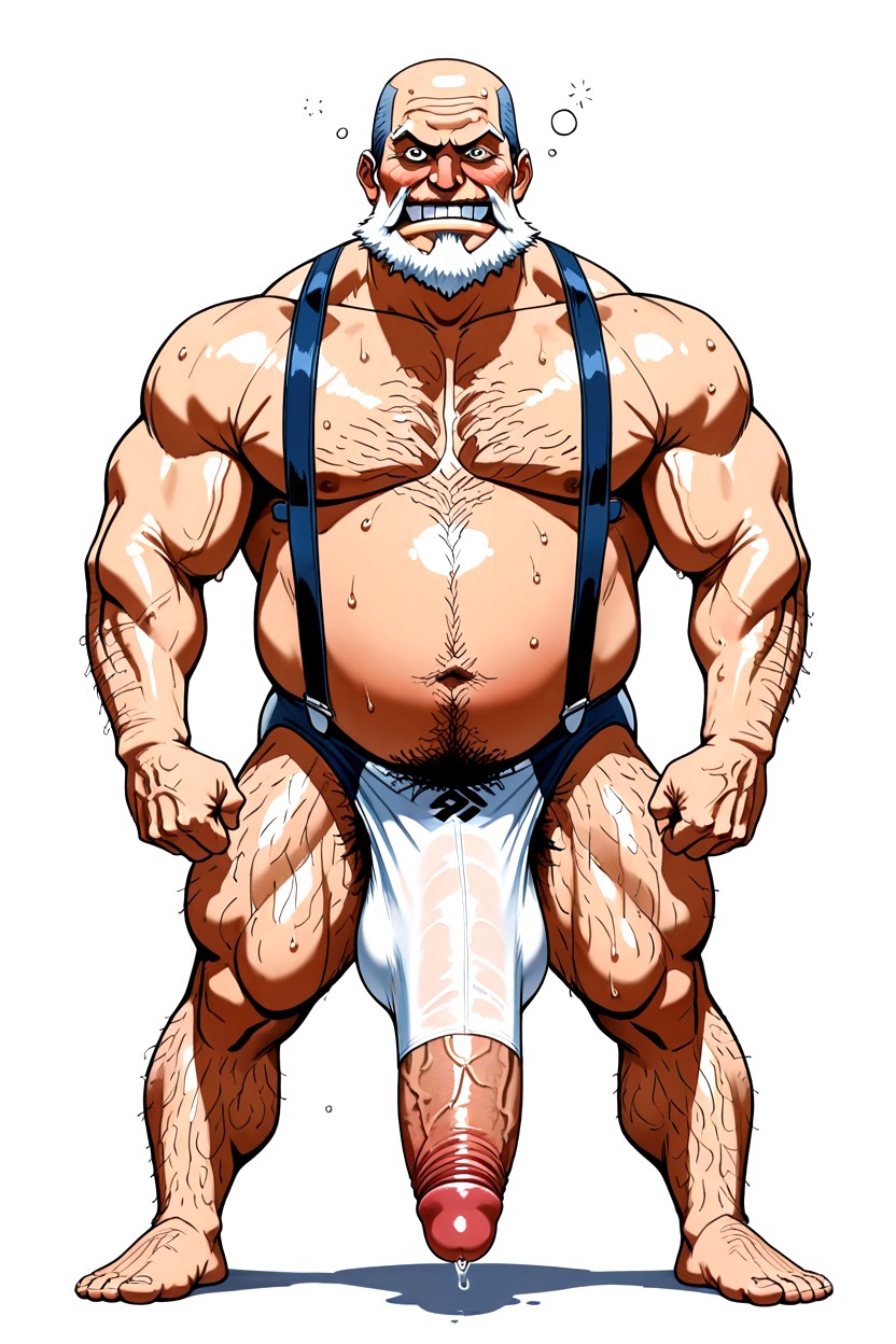 Shaved Facial Stubble, Excessively Hairy Belly, イン・ヒート ゲイAIポルノ