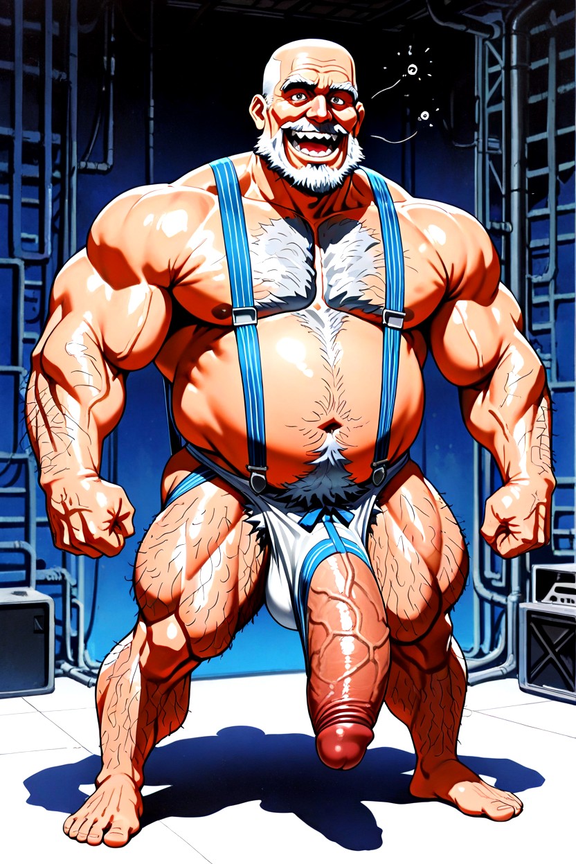 發騷, Shaved Facial Stubble, Excessive Body Hair AI同性戀黃片