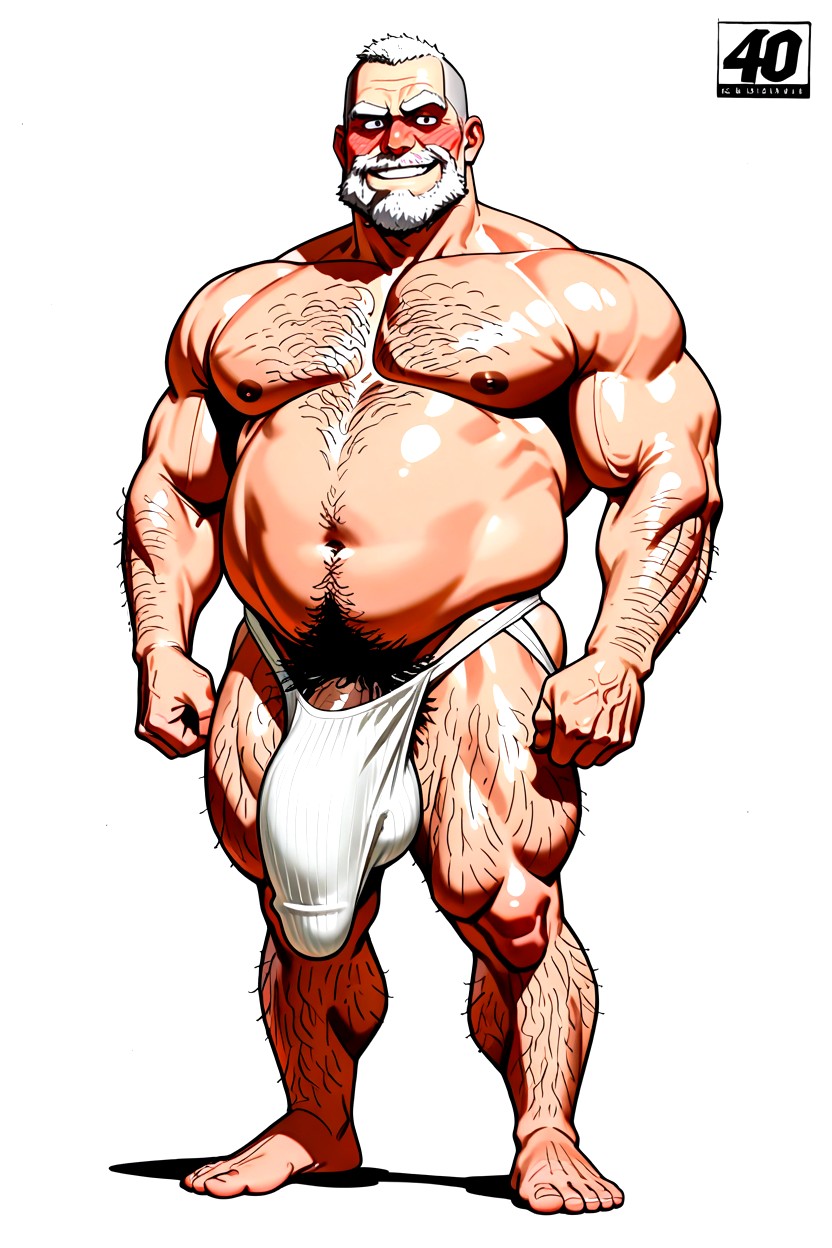 淘氣, Excessively Hairy Belly, Burlap Jockstrap Material AI同性戀黃片