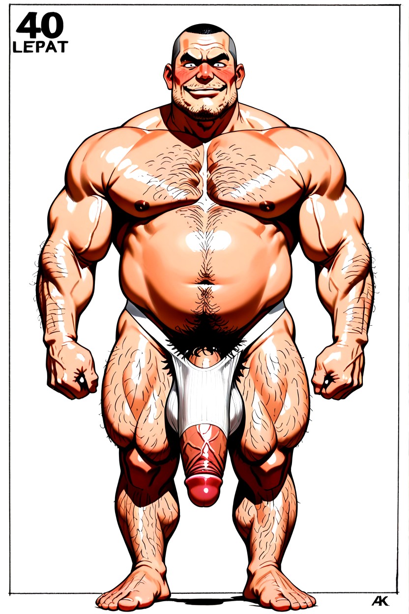 30+, Excessively Hairy Belly, Pénis De Poney Porno IA Gay