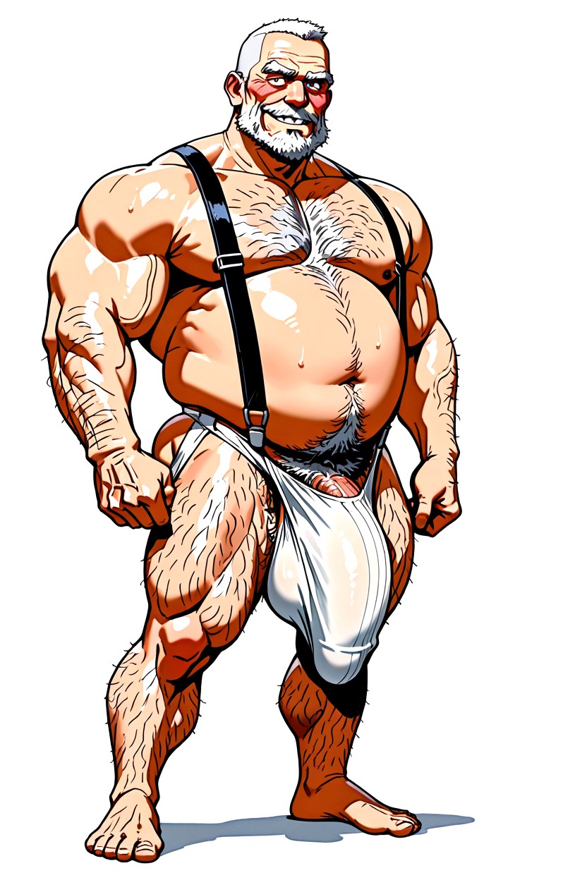 尷尬, 吊帶褲, Excessively Hairy Belly AI同性戀黃片