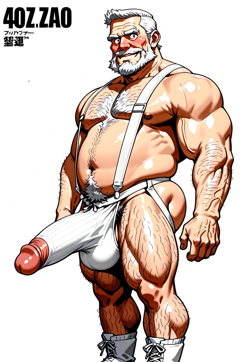 Excessively Hairy Belly, Buzzcut Receding Hairline, 30+ AI同性戀黃片