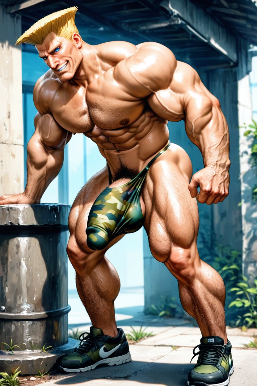 Sculpted Chest, Long Toned Legs, 側視圖 AI同性戀黃片