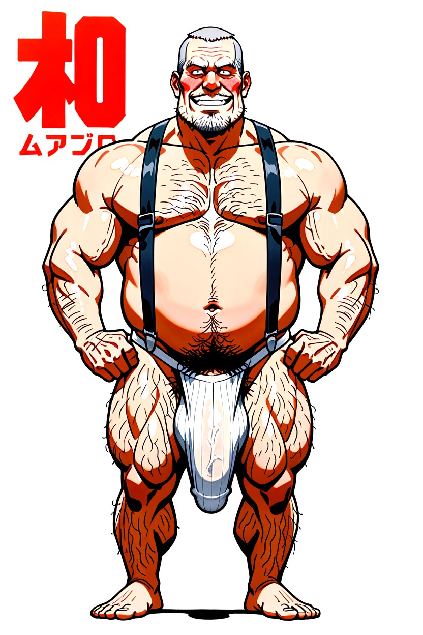 視聴者を見つめる, Shaved Facial Stubble, パンツ ゲイAIエロ