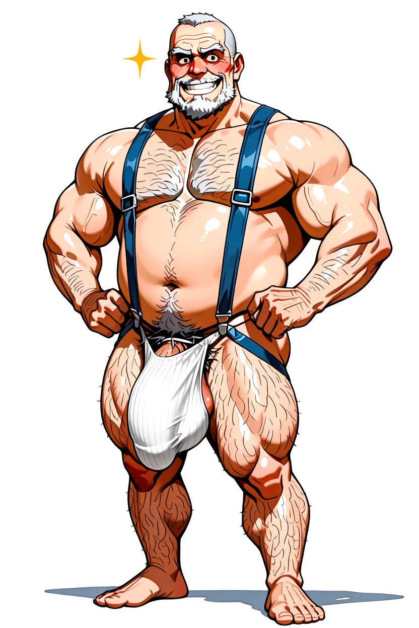 Curly Body Hairs Everywhere, Man, Horny ゲイAIポルノ