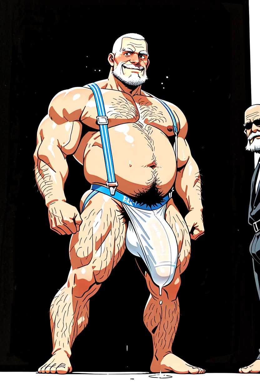 陰毛, Muscle Gut Body, フルボディ ゲイAIポルノ